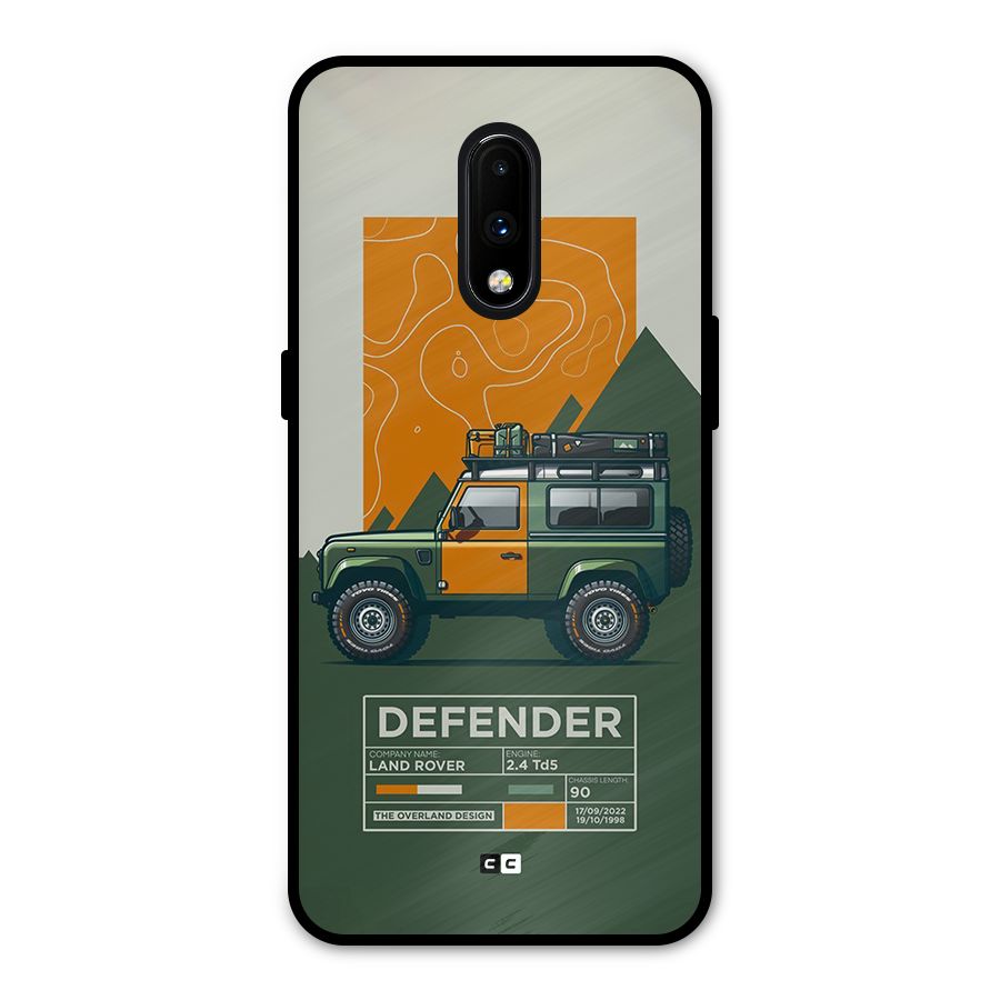 The Defence Car Metal Back Case for OnePlus 7