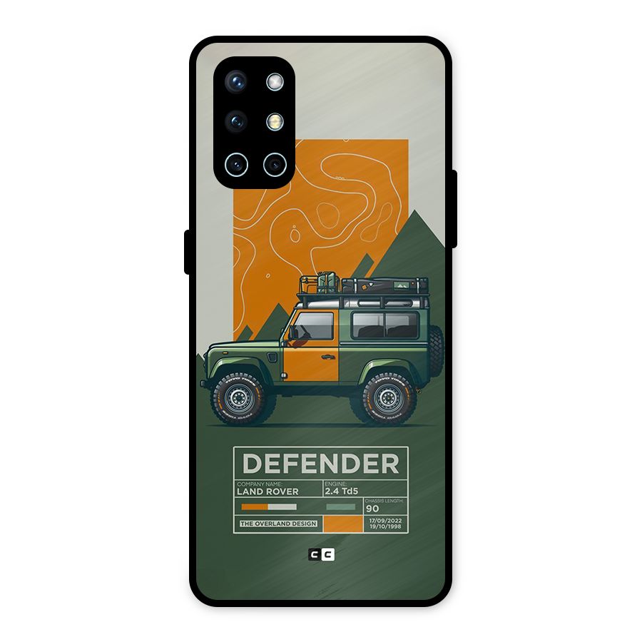 The Defence Car Metal Back Case for OnePlus 9R