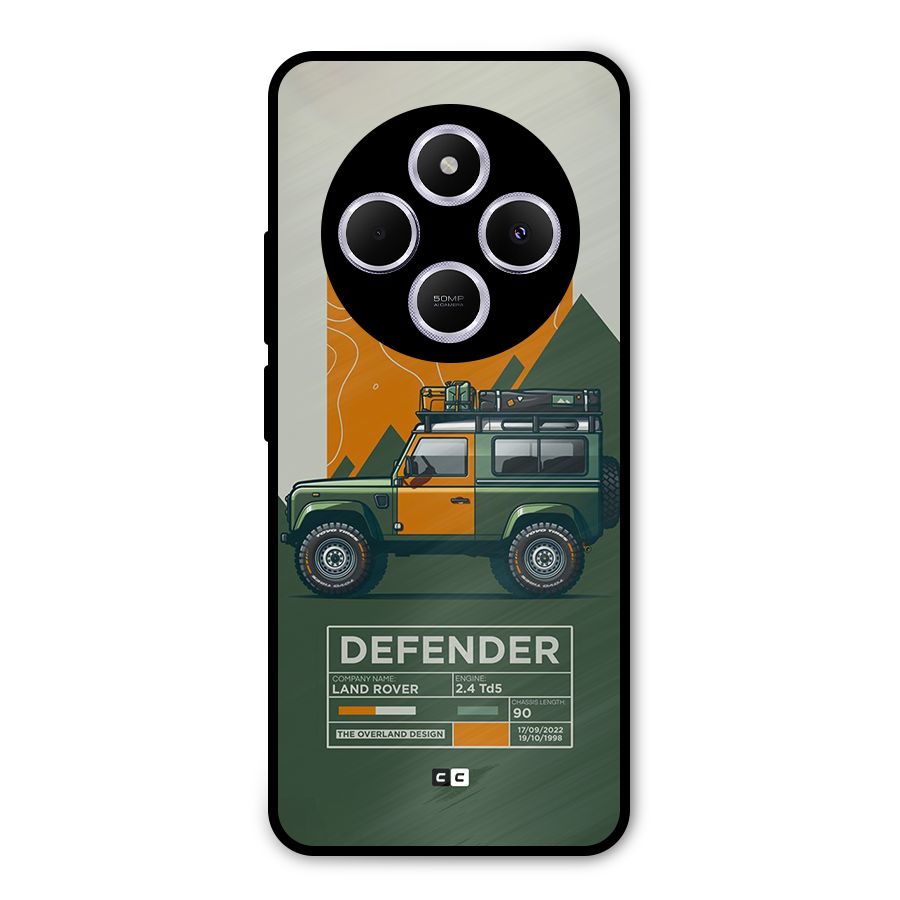 The Defence Car Metal Back Case for Poco M7