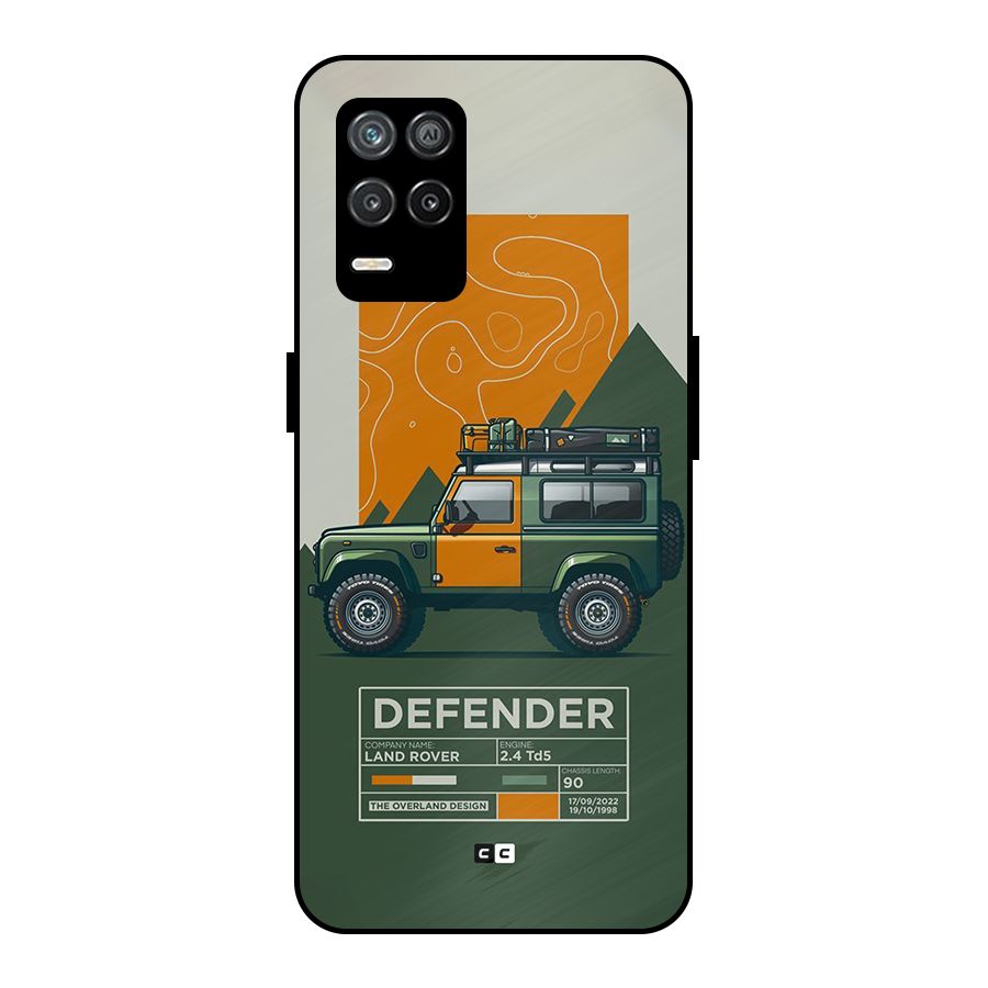 The Defence Car Metal Back Case for Realme 9 5G