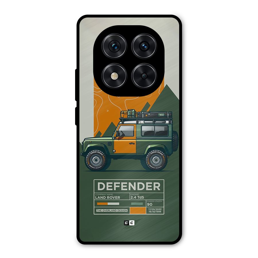 The Defence Car Metal Back Case for Redmi Note 14 Pro 5G