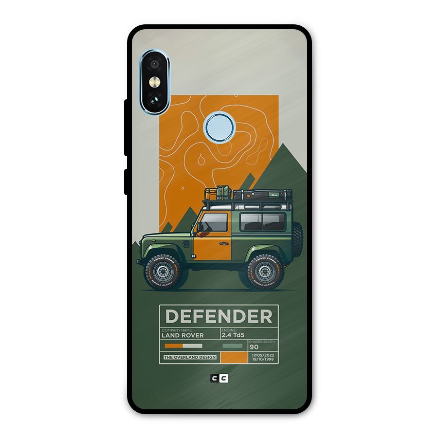The Defence Car Metal Back Case for Redmi Note 5 Pro