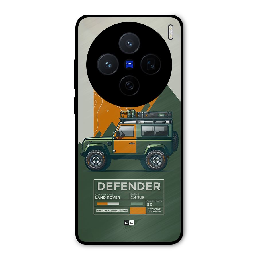 The Defence Car Metal Back Case for Vivo X200