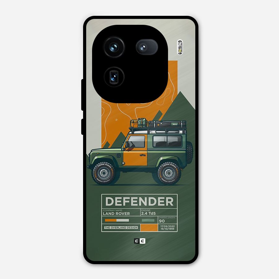 The Defence Car Metal Back Case for iQOO 12