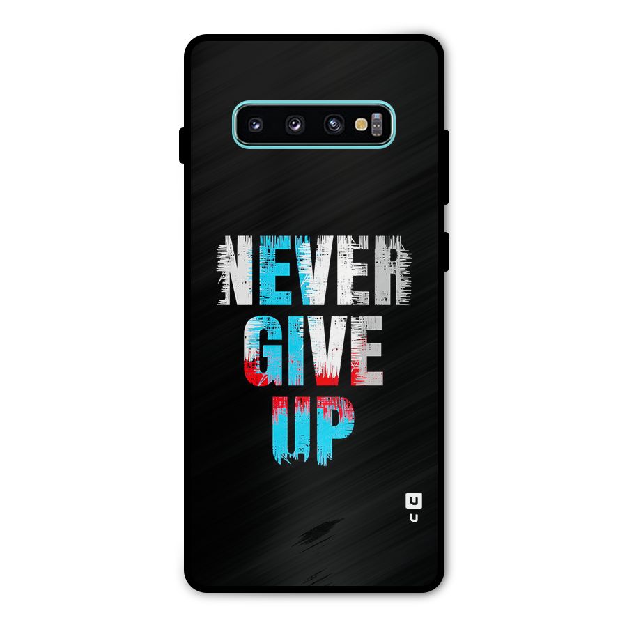 The Determined Metal Back Case for Galaxy S10 Plus