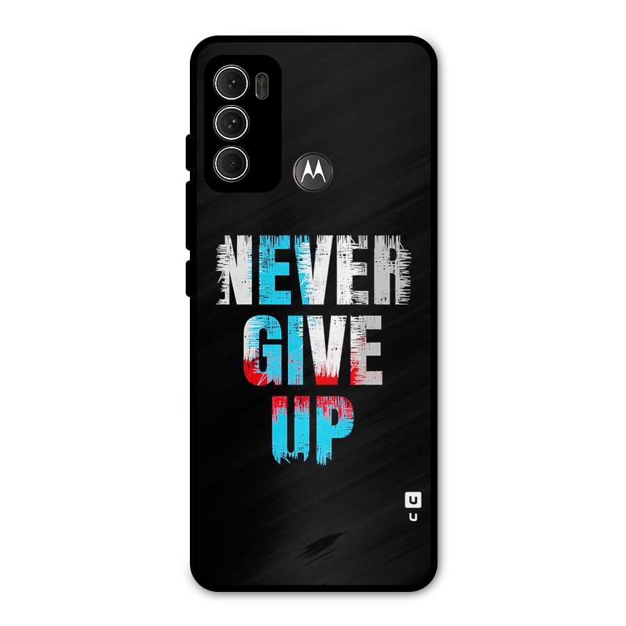 The Determined Metal Back Case for Moto G60