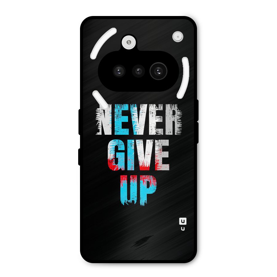 The Determined Metal Back Case for Nothing Phone 3a