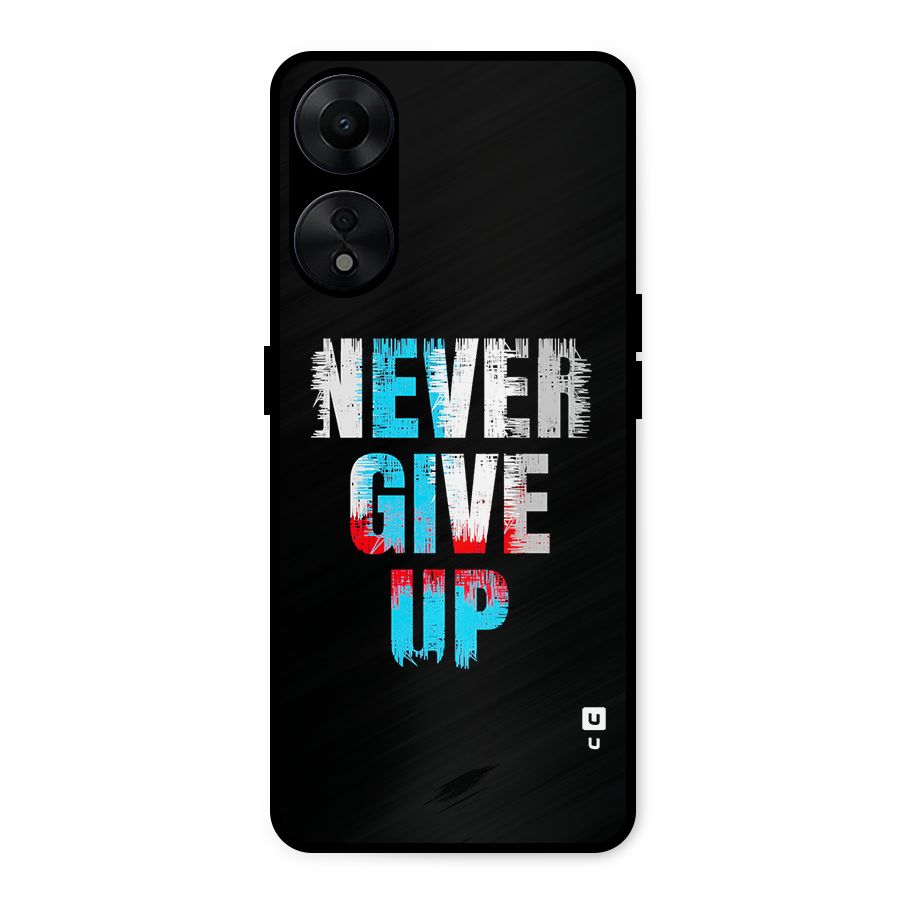 The Determined Metal Back Case for Oppo A78 5G