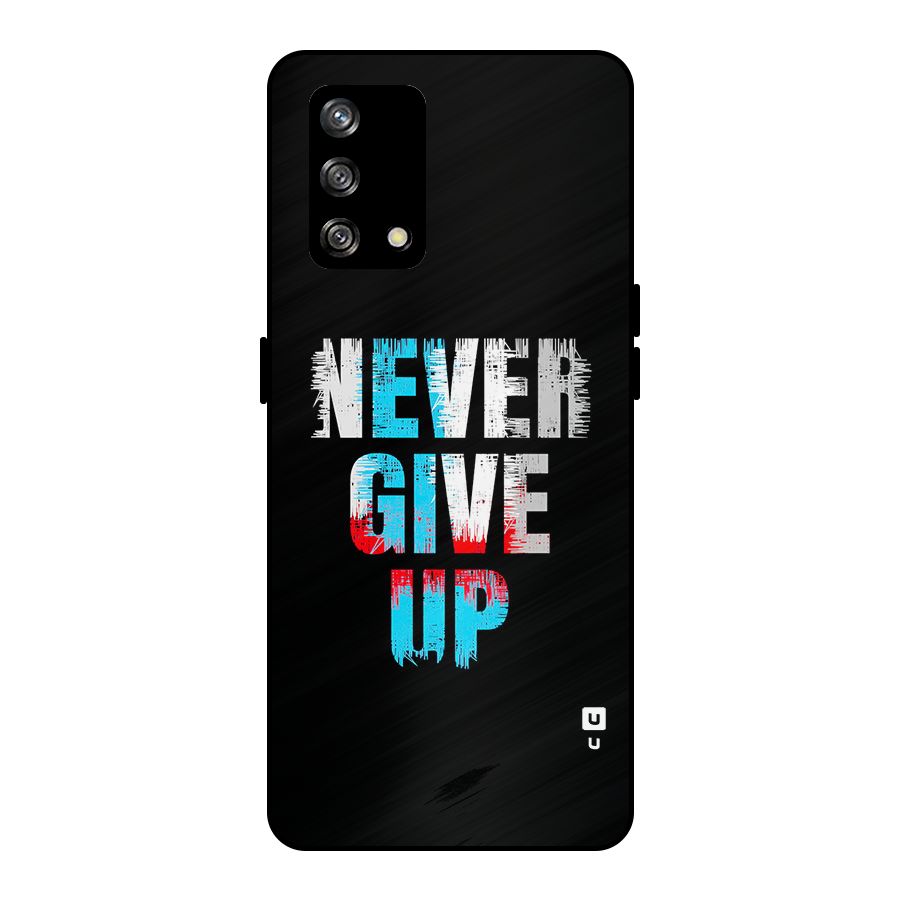 The Determined Metal Back Case for Oppo F19