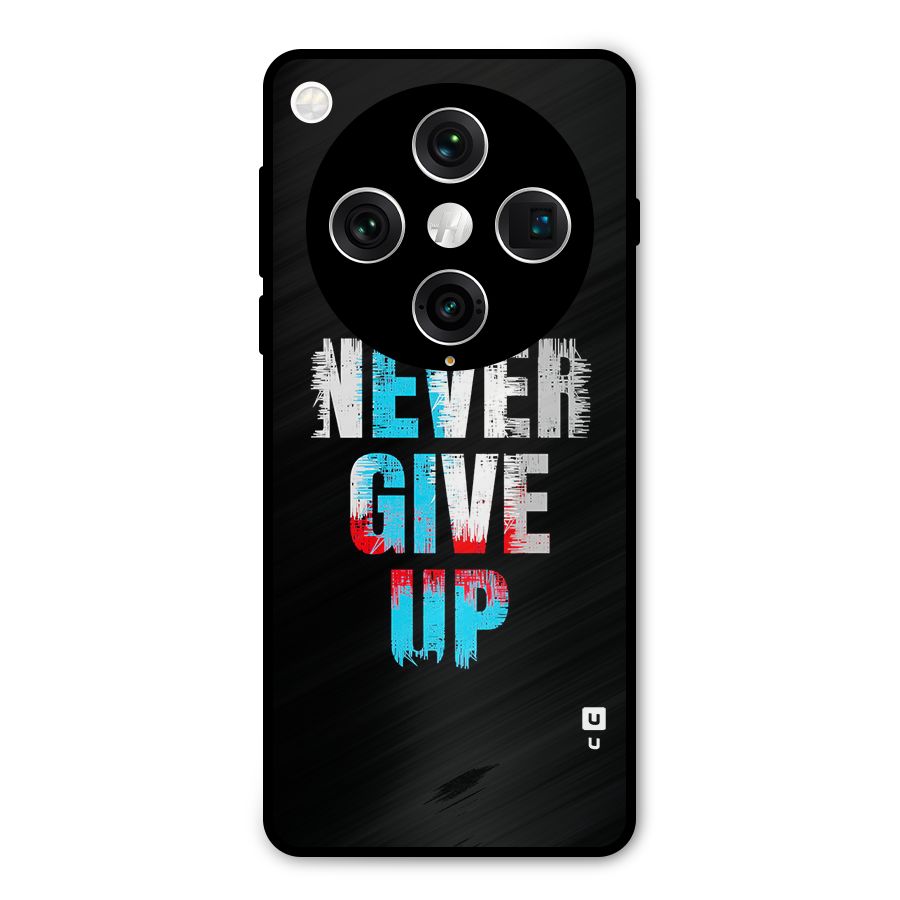 The Determined Metal Back Case for Oppo Find X8 Pro