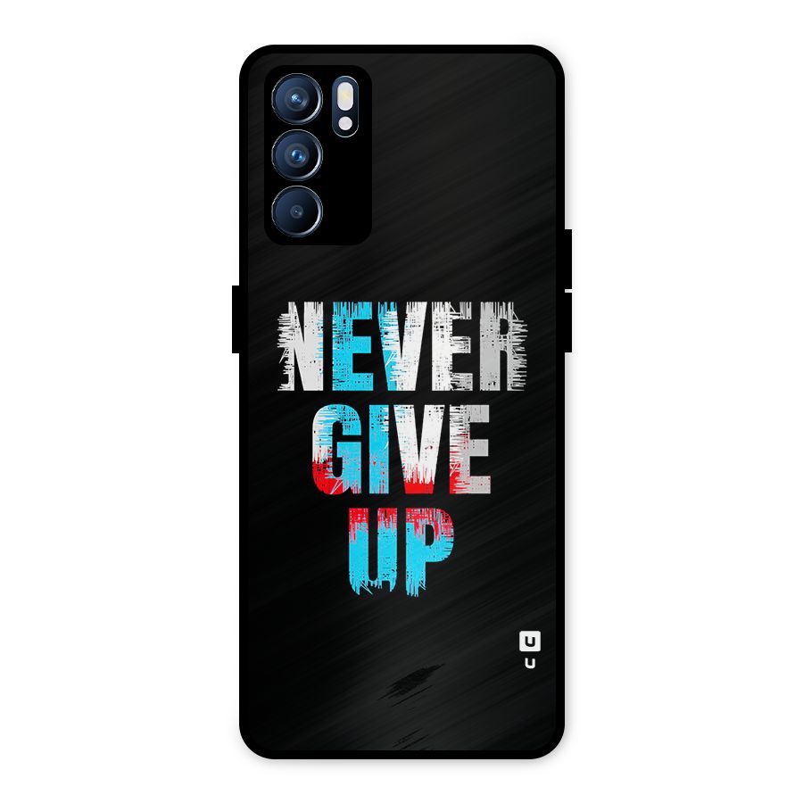 The Determined Metal Back Case for Oppo Reno6 5G