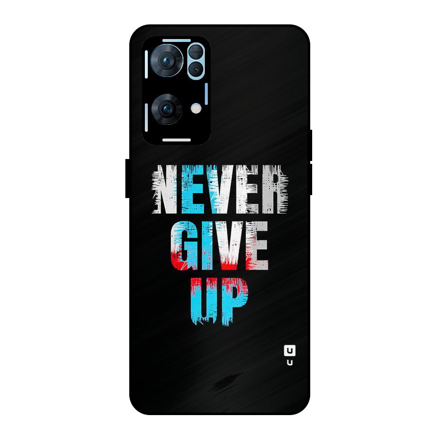 The Determined Metal Back Case for Oppo Reno7 Pro 5G