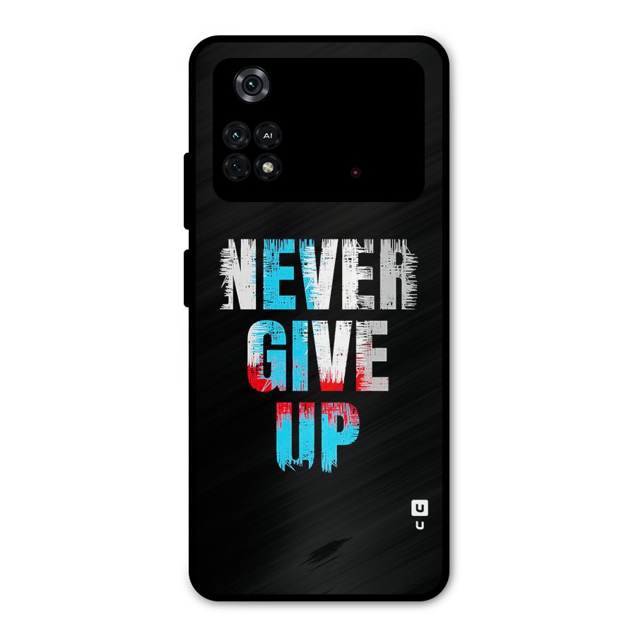 The Determined Metal Back Case for Poco M4 Pro 4G