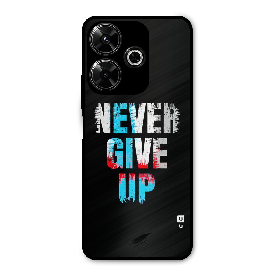 The Determined Metal Back Case for Poco M6 Plus