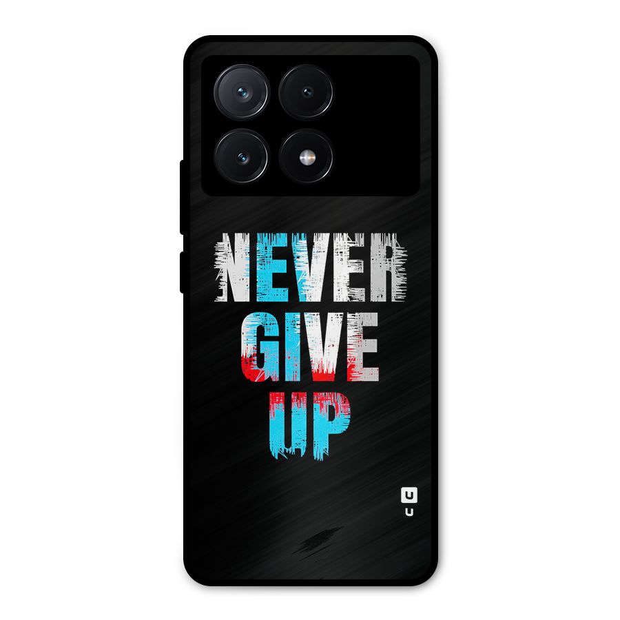 The Determined Metal Back Case for Poco X6 Pro