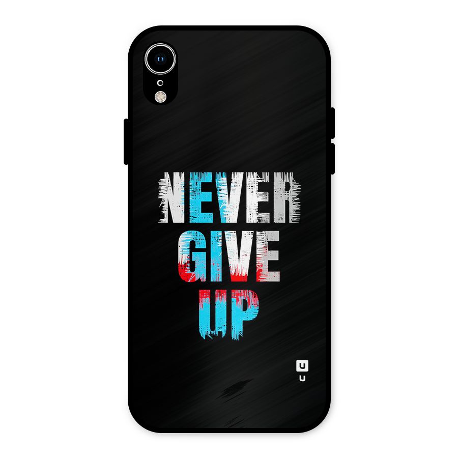 The Determined Metal Back Case for iPhone XR