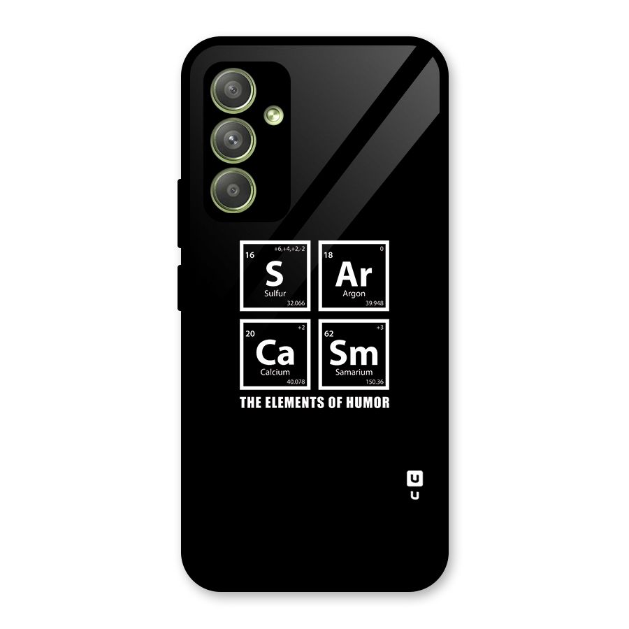 The Elements of Humor Glass Back Case for Galaxy A54