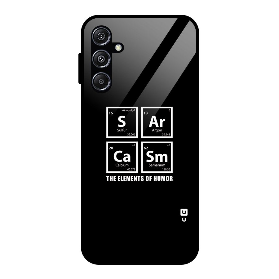 The Elements of Humor Glass Back Case for Galaxy M34 5G