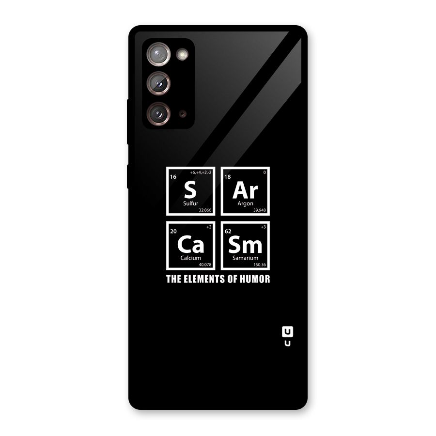 The Elements of Humor Glass Back Case for Galaxy Note 20