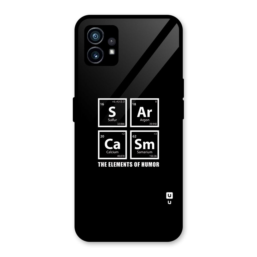 The Elements of Humor Glass Back Case for Nothing Phone 1