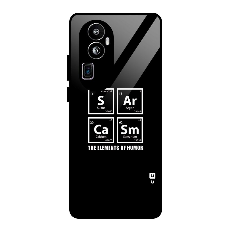 The Elements of Humor Glass Back Case for Oppo Reno10 Pro Plus