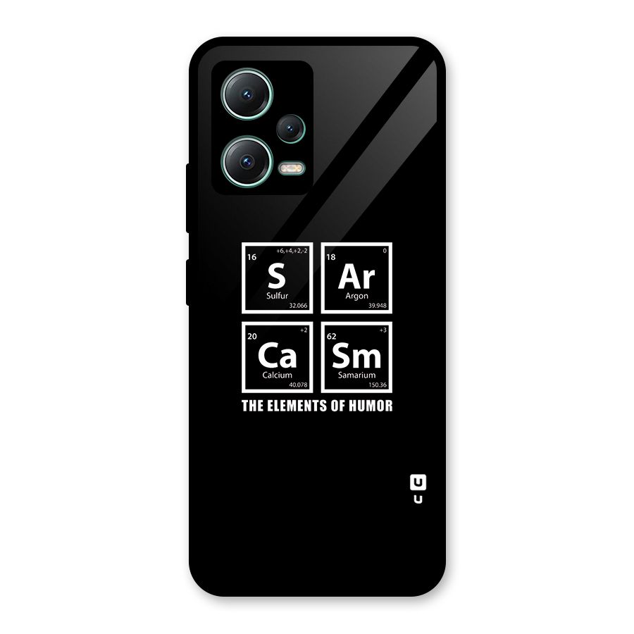 The Elements of Humor Glass Back Case for Poco X5