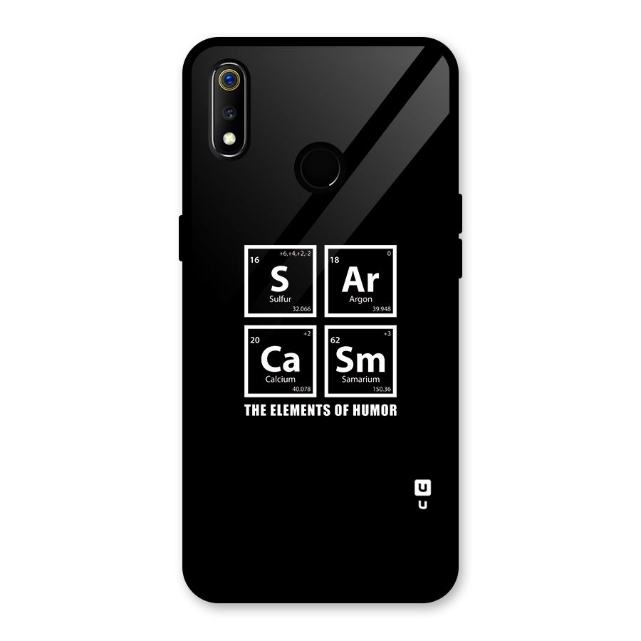 The Elements of Humor Glass Back Case for Realme 3i