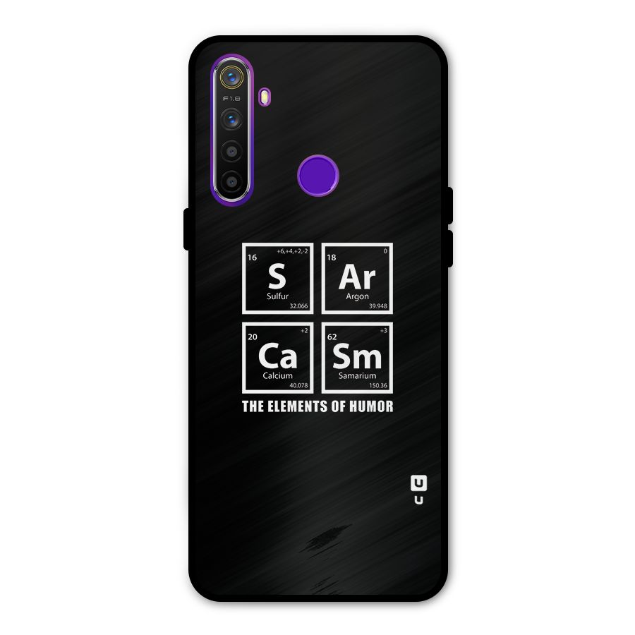 The Elements of Humor Glass Back Case for Realme 5s