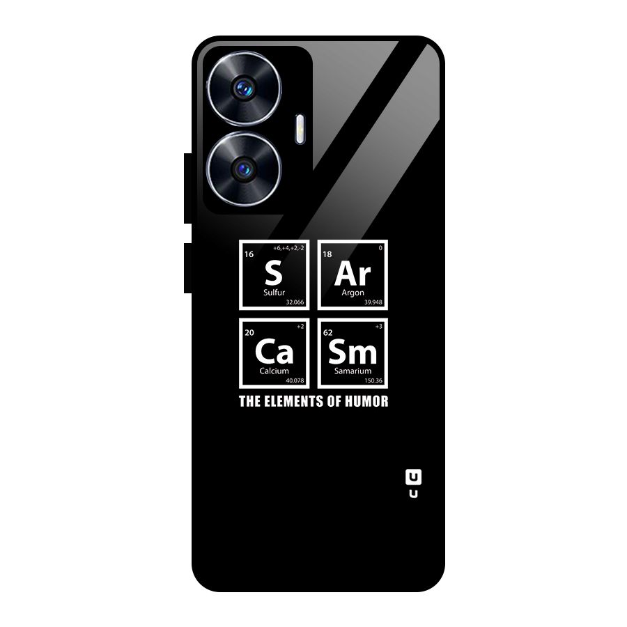 The Elements of Humor Glass Back Case for Realme Narzo N55