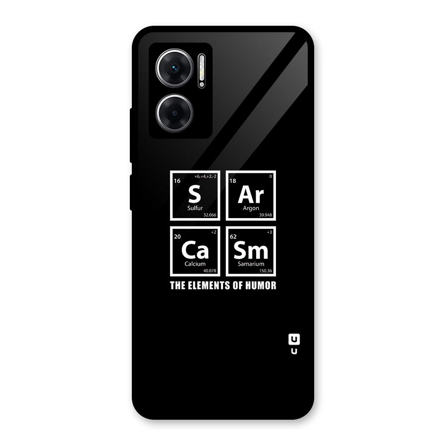 The Elements of Humor Glass Back Case for Redmi 11 Prime 5G