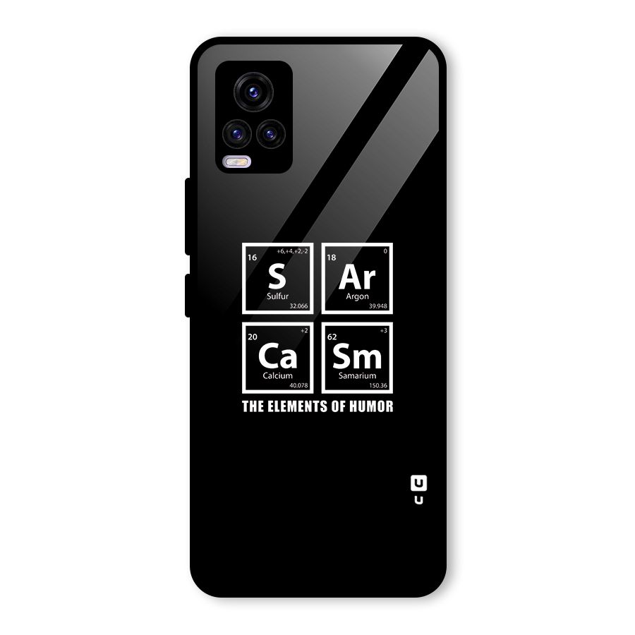 The Elements of Humor Glass Back Case for Vivo V20 2021