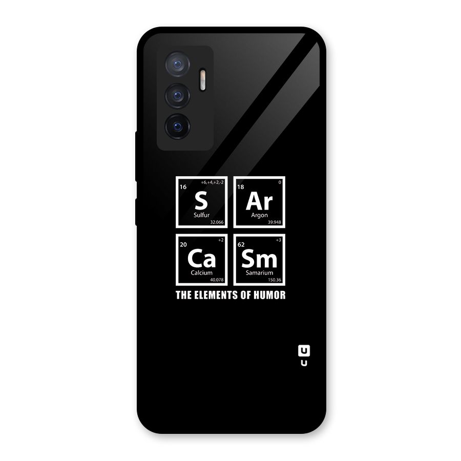The Elements of Humor Glass Back Case for Vivo V23e
