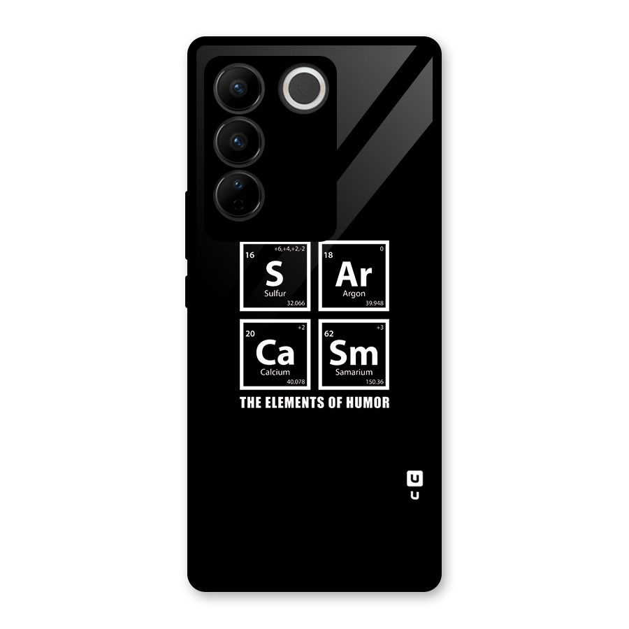 The Elements of Humor Glass Back Case for Vivo V27 Pro