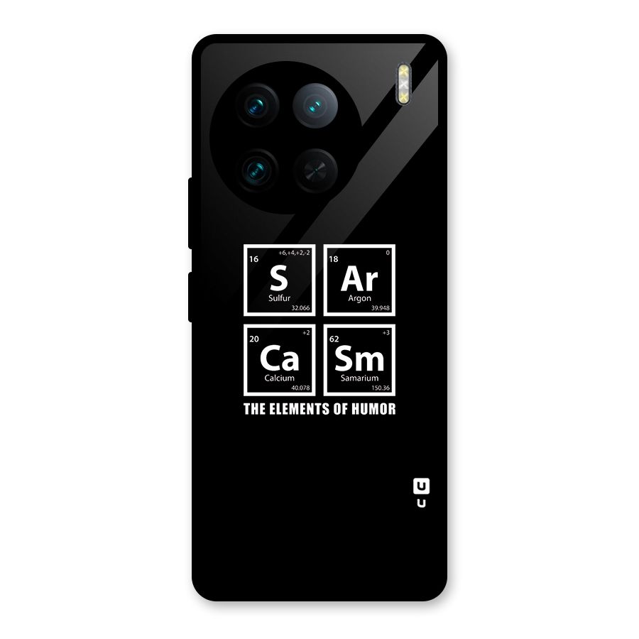 The Elements of Humor Glass Back Case for Vivo X90 Pro