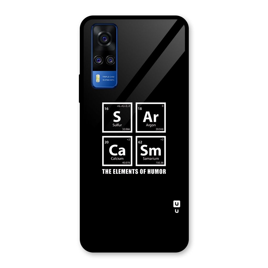 The Elements of Humor Glass Back Case for Vivo Y31