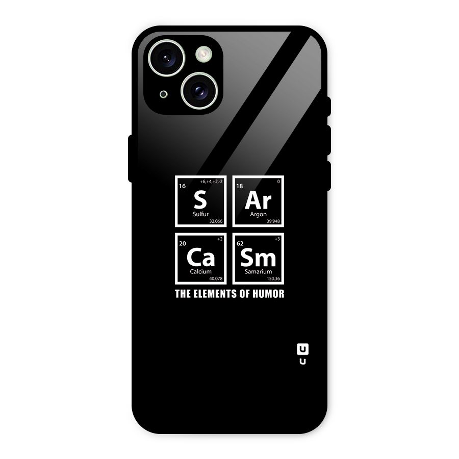The Elements of Humor Glass Back Case for iPhone 15 Plus