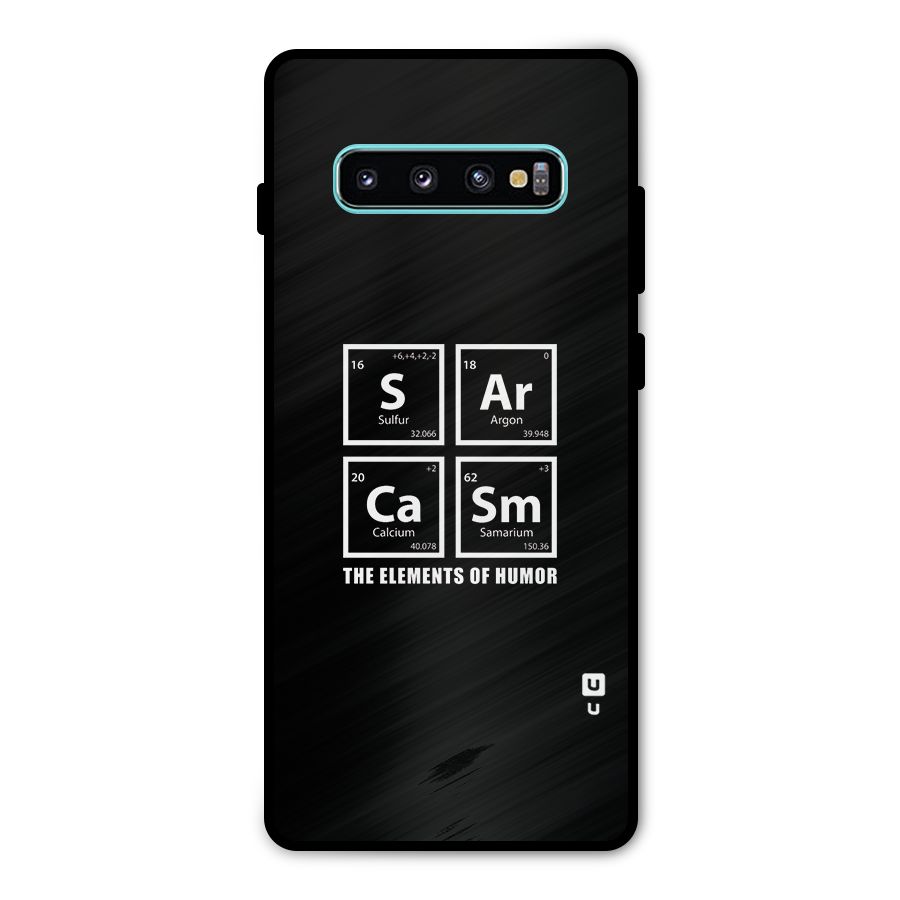 The Elements of Humor Metal Back Case for Galaxy S10 Plus