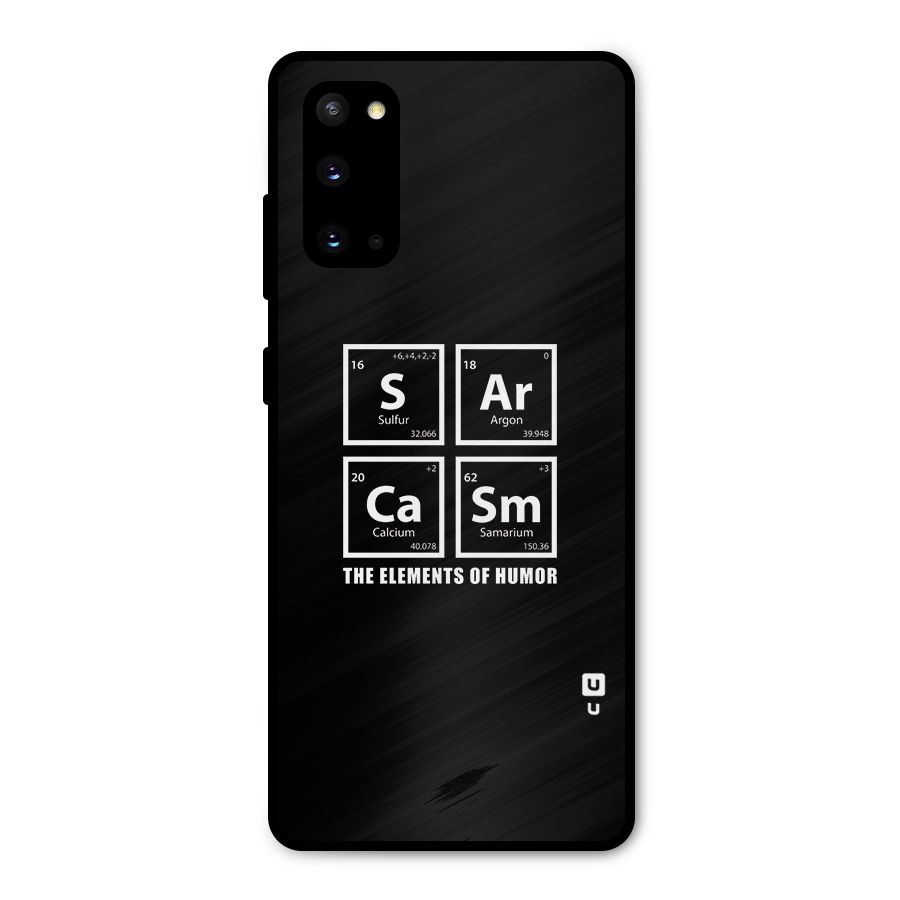 The Elements of Humor Metal Back Case for Galaxy S20