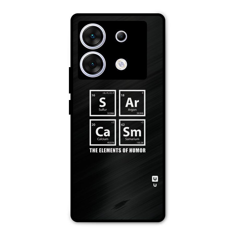 The Elements of Humor Metal Back Case for Infinix Zero 30 5G