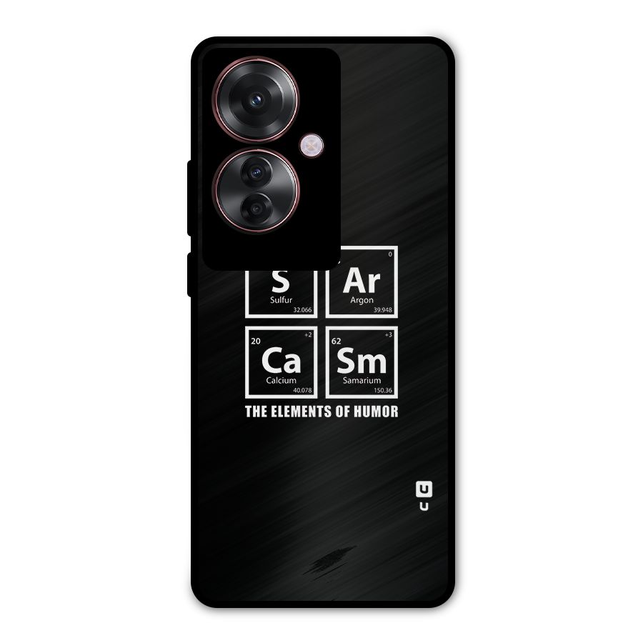 The Elements of Humor Metal Back Case for Oppo F25 Pro