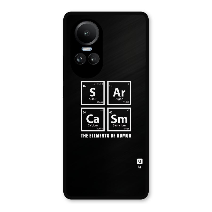 The Elements of Humor Metal Back Case for Oppo Reno10 Pro