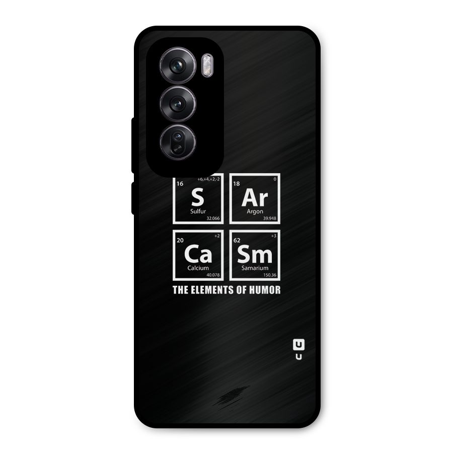 The Elements of Humor Metal Back Case for Oppo Reno12 Pro