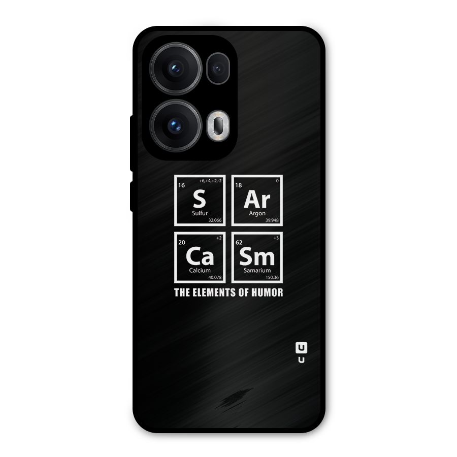 The Elements of Humor Metal Back Case for Oppo Reno13 Pro