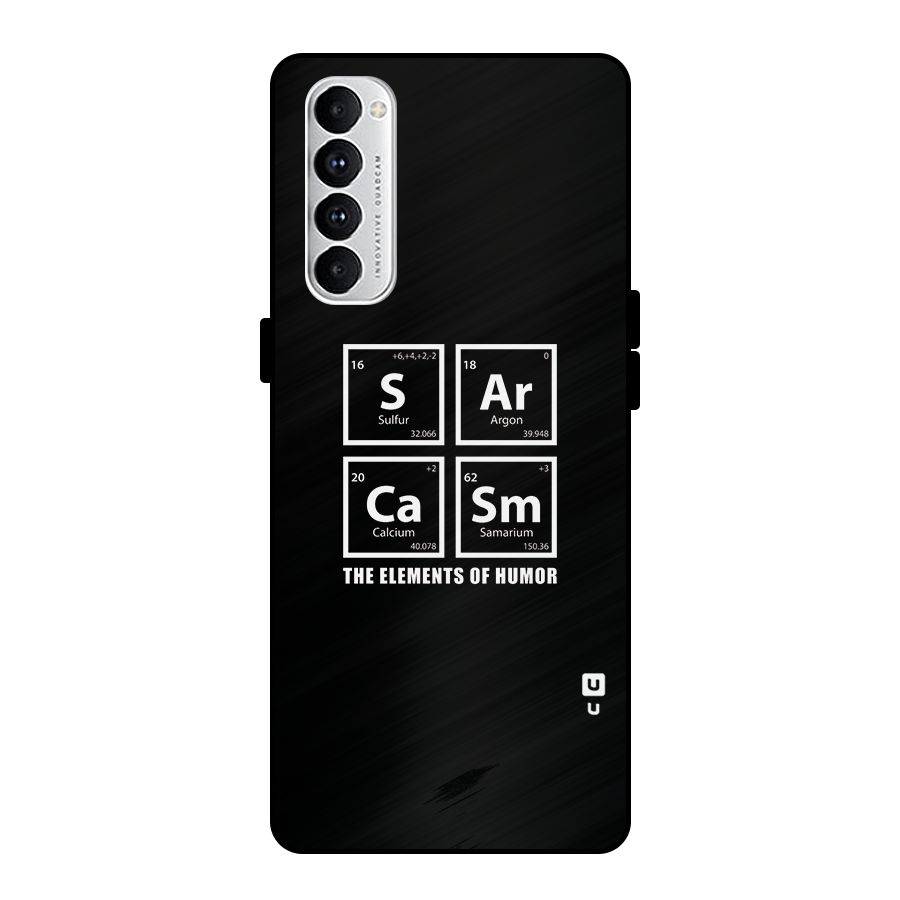 The Elements of Humor Metal Back Case for Oppo Reno4 Pro