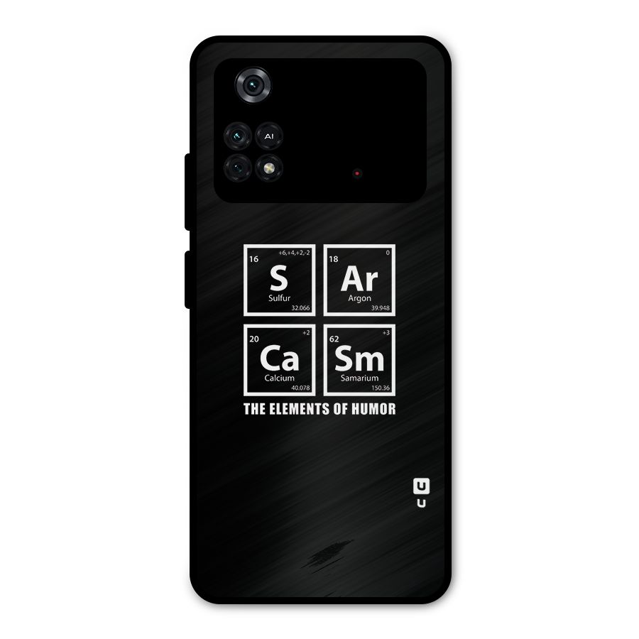 The Elements of Humor Metal Back Case for Poco M4 Pro 4G