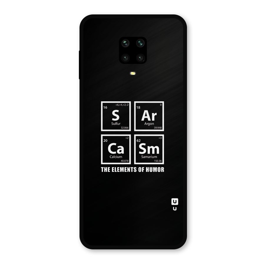 The Elements of Humor Metal Back Case for Redmi Note 9 Pro