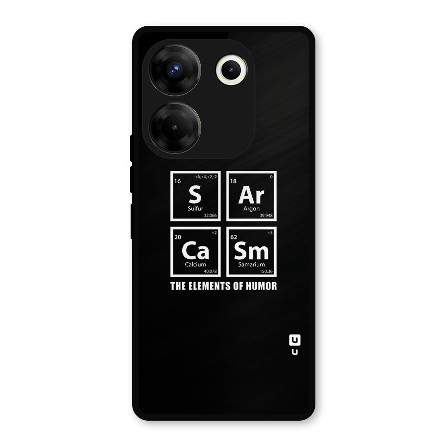 The Elements of Humor Metal Back Case for Tecno Camon 20 Pro