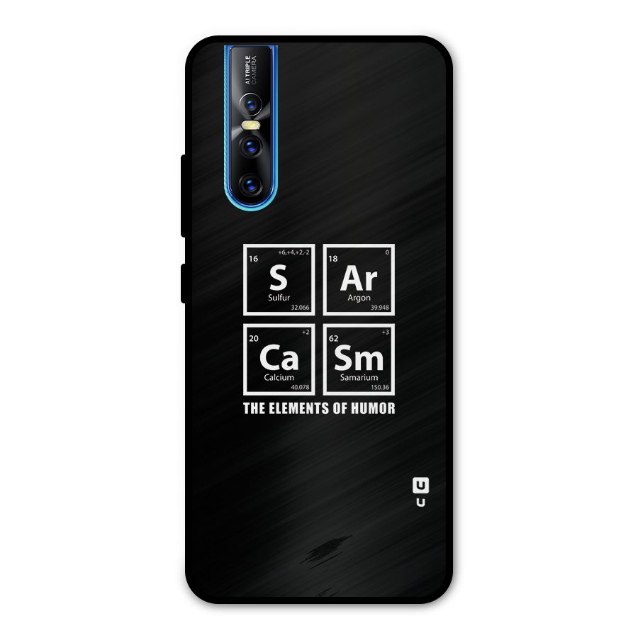 The Elements of Humor Metal Back Case for Vivo V15 Pro