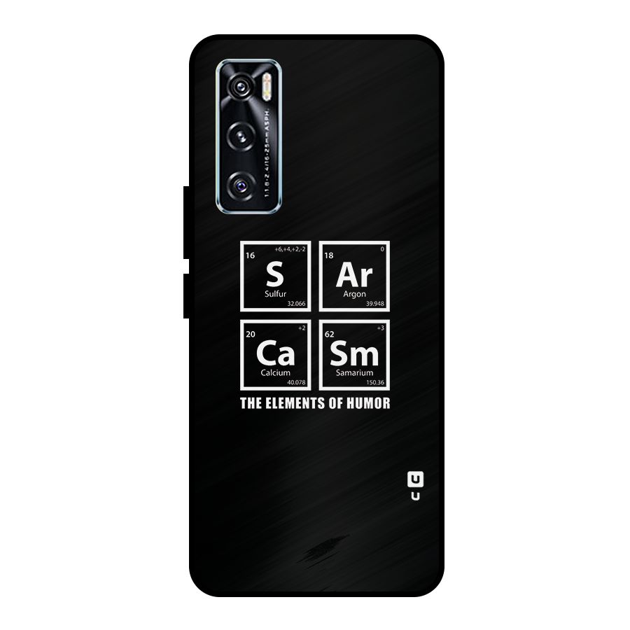 The Elements of Humor Metal Back Case for Vivo V20 SE