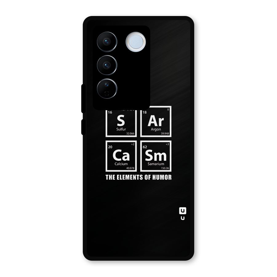 The Elements of Humor Metal Back Case for Vivo V27 Pro
